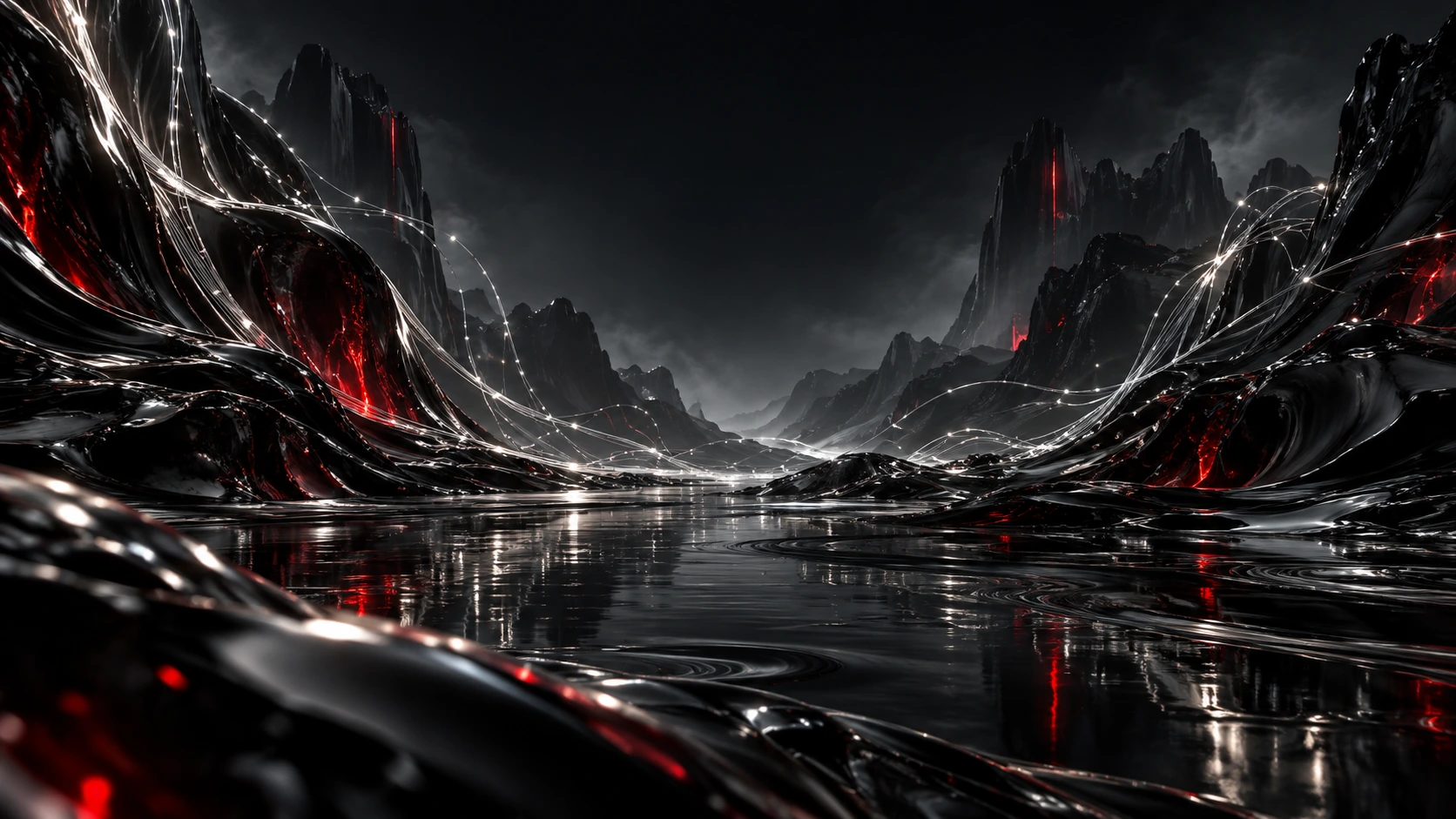 The black chrome world of the XALISM website
